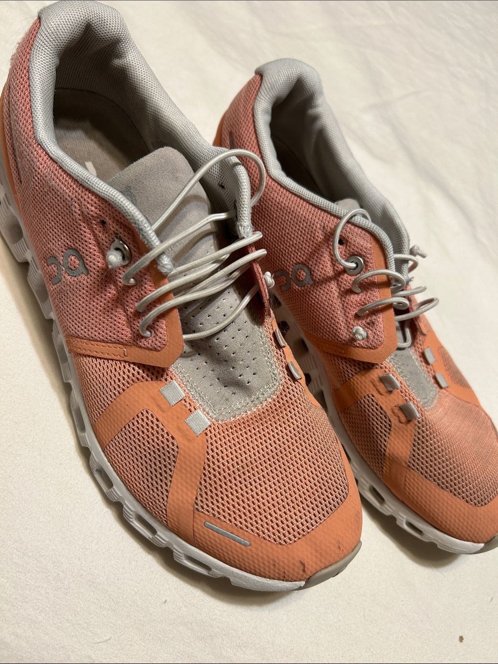 Women’s Coral Athletic Sneakers with Neutral Accents